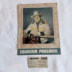 Vintage Original 1949 18 page souvenir program